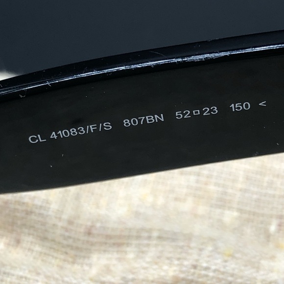 CELINE Sunglasses Oversized Classic Black Dark CL 41083/F/S has scratches - Picture 9 of 11